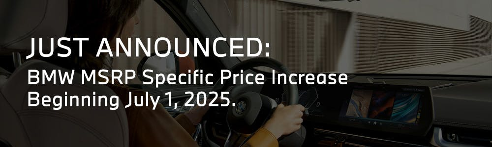 Important Update from Flemington BMW: Upcoming MSRP Price Increase for 2026 Models