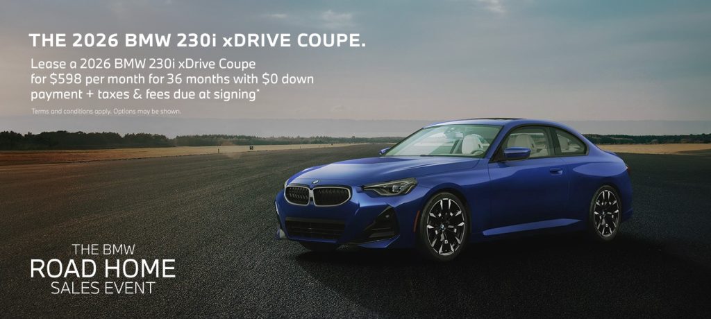 2026 BMW 2 Series 230i xDrive – Lease $598/mo, $0 Down