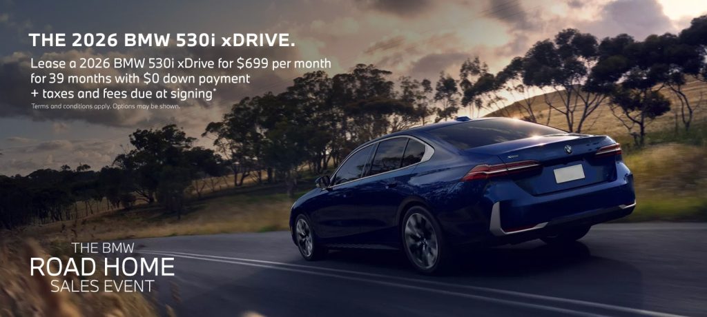 2026 BMW 530i xDrive – Lease $699/mo, $0 Down