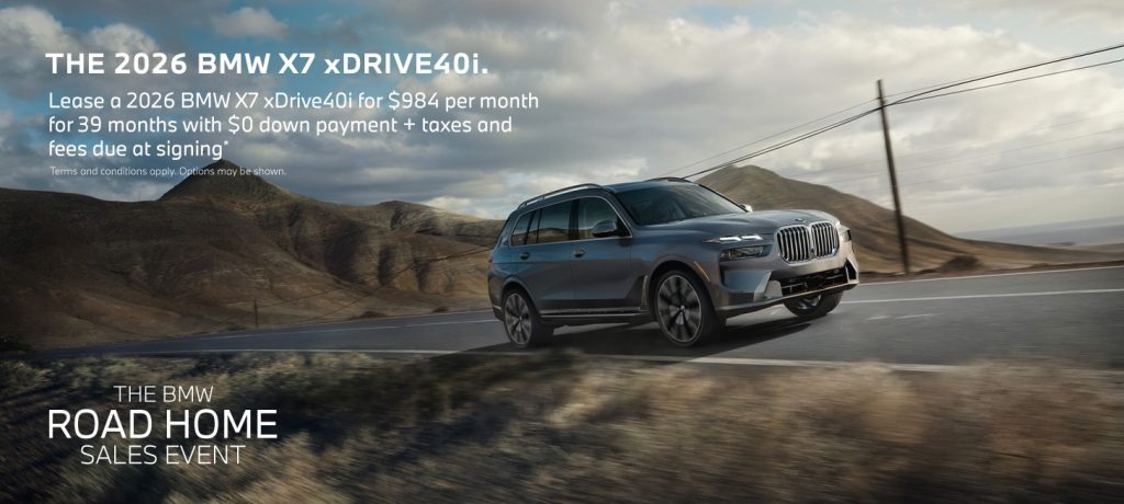 2026 BMW X7 xDrive40i – Lease $984/mo, $0 Down