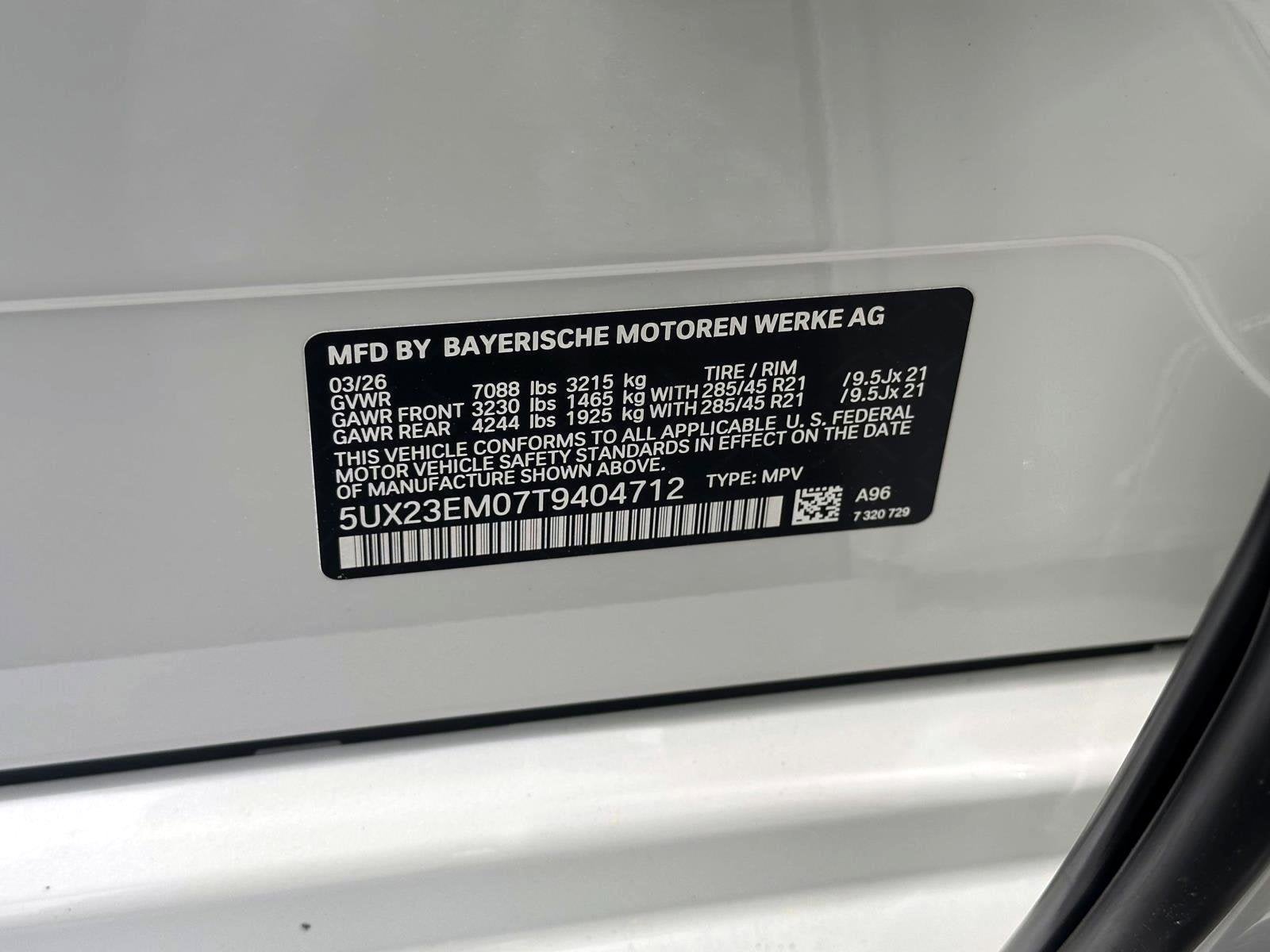 2026 BMW X7 xDrive40i