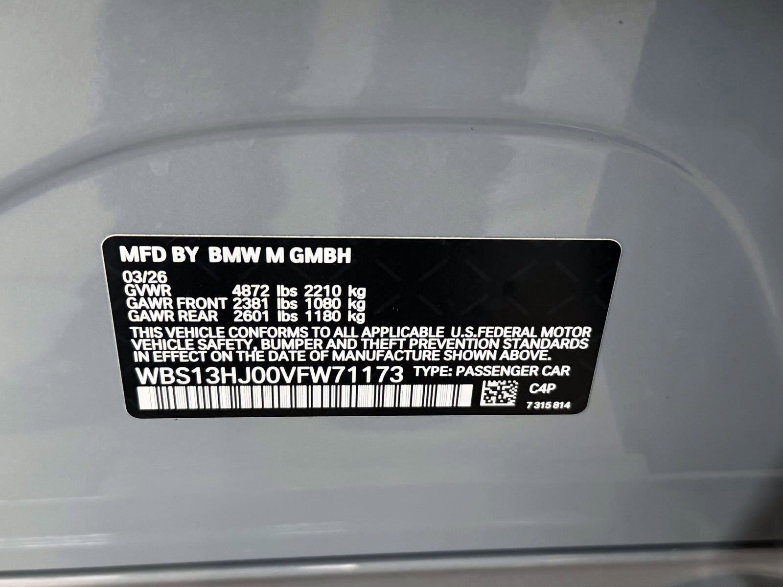 2027 BMW M3 Sedan