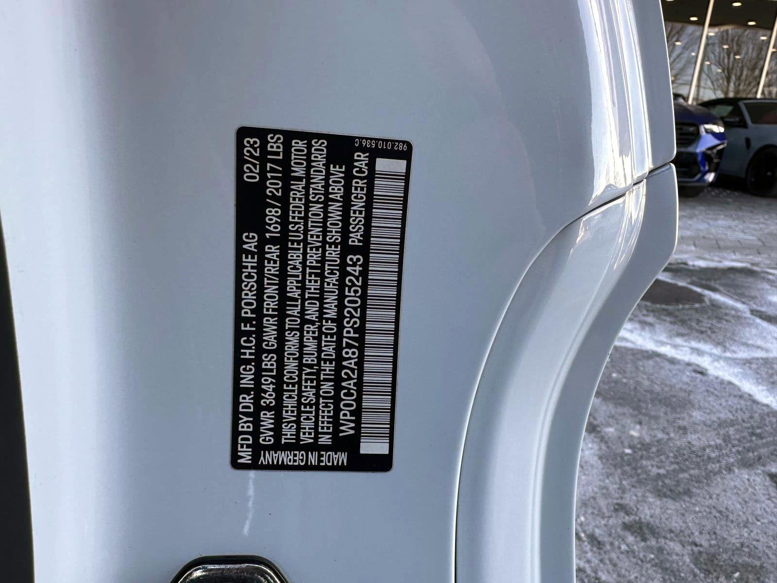 2023 Porsche 718 Boxster Base