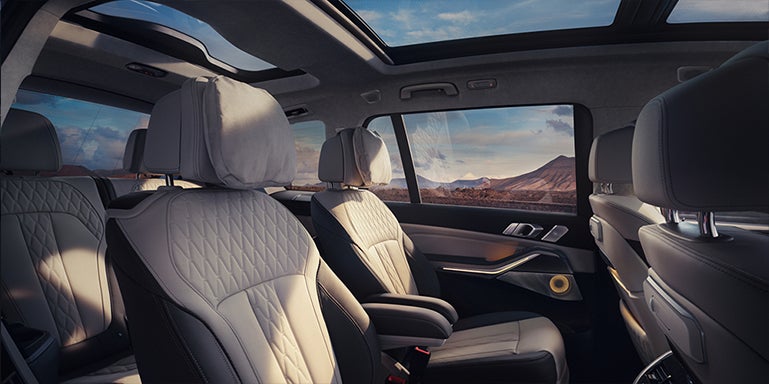 Interior back seat of BMW X7 | Flemington BMW in Flemington NJ