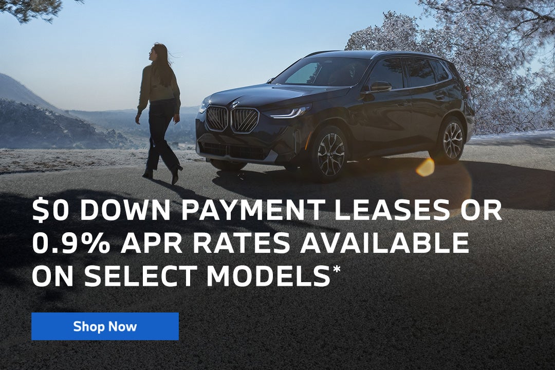 $0 Down Payment Leases or 0.9% APR Rates Available on Select