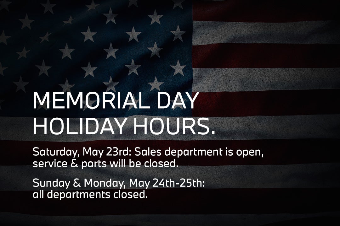 Memorial Day Hours
